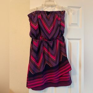 Purple and Pink Summer Dress, Size S